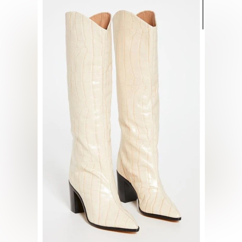 Schutz Maryana Boot in eggshell 8.5 EUC - Picture 4 of 10